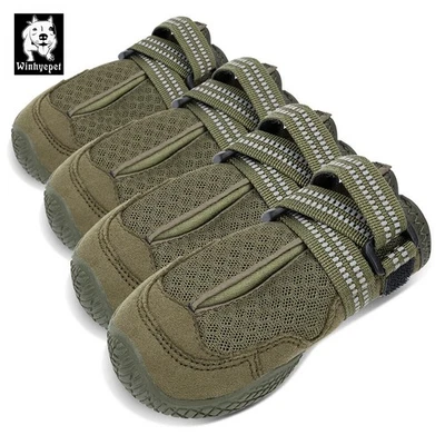 Zapatos para perros botas cálidas antideslizantes ropa para mascotas para caminar viajar pies protectores Foto 1 de 4