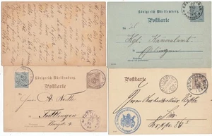 Cuatro postales estacionarias postales de Alemania Primera Guerra Mundial y anteriores incluyendo militares - Imagen 1 de 2