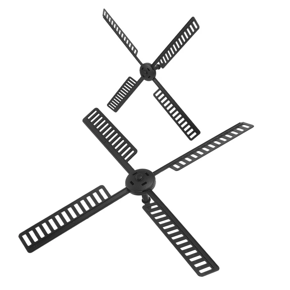  2 Pcs Leuchtturm Mit Solarwindmühle Gartenwindmühleneinsatz Dekorative - Bild 1 von 4