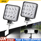 2Pcs 16 LED Work Light Bar Spot Flood for Truck Lorry Tractor Trailer ATV 10-30V