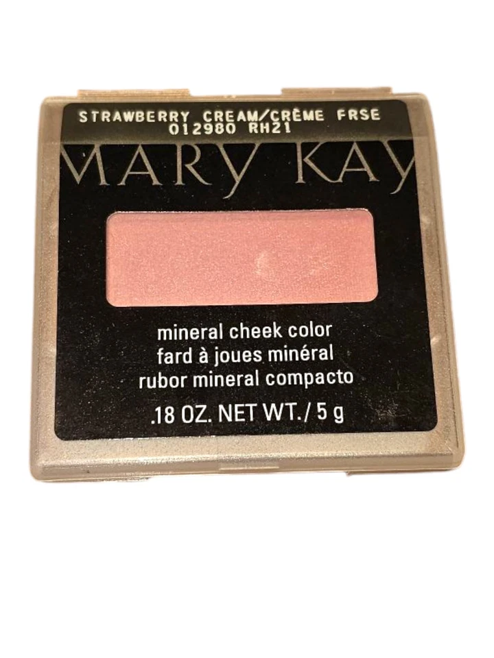 Mary Kay STRAWBERRY CREAM Mineral Cheek Color .18 oz NEW - Image 1 of 2