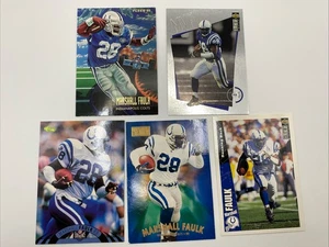Marshall Faulk 90s Indianapolis Colts 5 Card Lot - Bild 1 von 2