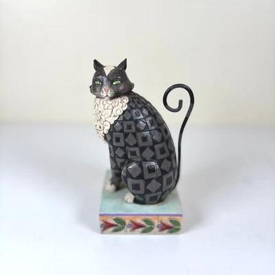 Figura de gato Jim Shore Heartwood Creek "Lucky" 2006 arte popular Enesco peculiar Foto 1 de 4