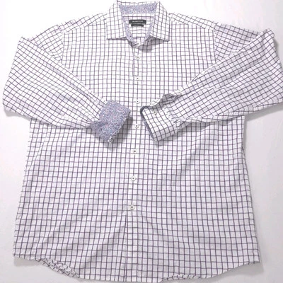 Camisa de Vestir Bugatci Uomo Puño Abatible Calce Clásico Botón Frontal Talla XL, Púrpura C30 Foto 1 de 4