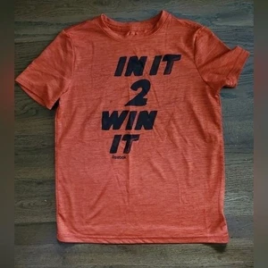 Reebok Jungen Medium 10/12 orange sportlich "IN IT 2 WIN IT" T-Shirt - Bild 1 von 5