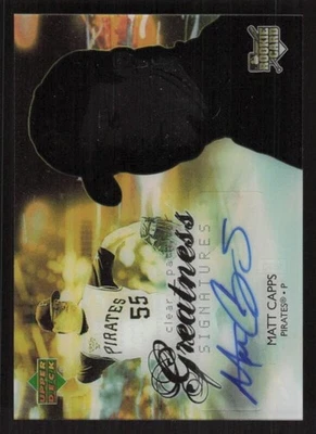 2006 UPPER DECK FUTURE STARS MATT CAPPS 157 MINT RC AUTOGRAPH PITTSBURGH PIRATES - Image 1 of 2