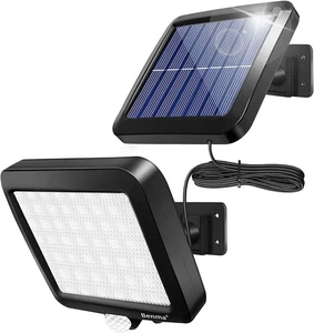 Lámpara de exterior de montaje en pared 56 luces solares LED de 180 lúmenes de atardecer a amanecer - Imagen 1 de 7