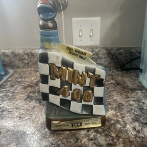 Vintage 1972 Jim Beam Decanter Del Webb Desert Rally 400 Las Vegas leer - Bild 1 von 4