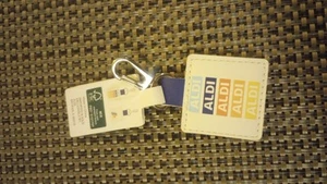 FREE SHIP ALDI ASSTD Gear Capsule Collection 2024 Quarter Holder Keeper Keychain - Picture 1 of 7