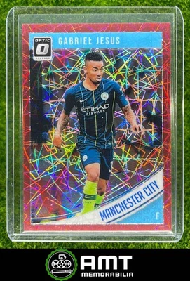 2018 Panini Donruss #38 Gabriel Jesus Optic Red Velocity 29/50 Manchester City - Image 1 of 3