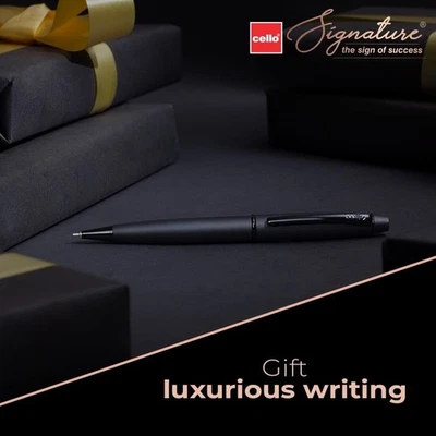 Bolígrafo de carbono para violonchelo Signature|tinta azul|1 bolígrafo|elegante acabado negro mate Foto 1 de 4