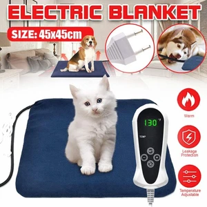 Haustiere Heizmatte Katze & Hunde Heizdecke Tiere Wärmematte Heizung Kissen 45cm - Bild 1 von 12
