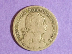 MÜNZE PORTUGAL 1928 REPUBLICA PORTUGUESA 50 CENTAVOS - Bild 1 von 6