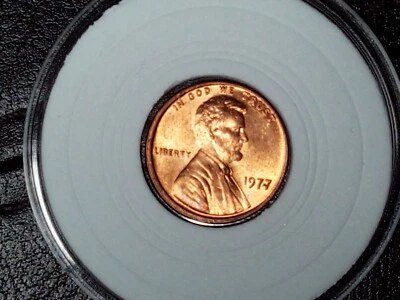 Uncirculated 1977 Lincoln Red Cent 1c BU  - Image 1 of 4