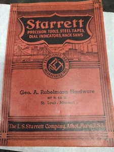 Starrett Präzisionswerkzeuge Stahlband Stil Indikatoren Bügelsägen Katalog 26.  1938 - Bild 1 von 6