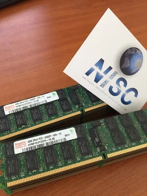 Hynix - 4 GB 2Rx4 PC2-5300P DDR2 RAM Module REG ECC - Photo 1/2