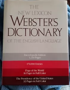 1989 The New Lexicon WESTER'S DICTIONARY of the English Lan. HC Encyclopedic Ed. - Picture 1 of 10