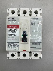 NEW EATON HFD3020BP10 CIRCUIT BREAKER 20 A 3P 600V - Picture 1 of 6