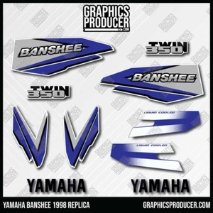 1998 Yamaha Banshee Graphics Decals Full Stickers GLOSS Vinyl COLOR VARIATIONS  - Picture 1 of 9