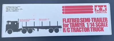 Semirimorchio pianale Tamiya 56306 1/14 elettrico RC Big Truck serie n.06 Gia... - Immagine 1 di 4