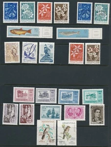 ARGENTINA (1940-71) 15 COMPLETE SETS + MORE; MOSTLY MNH; 75 ALL DIFF CV $50+ - Picture 1 of 3