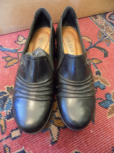 Cobb Hill ADELE Booties Sz 6.5 Black Leather Loafers by New Balance 1.5" Heels