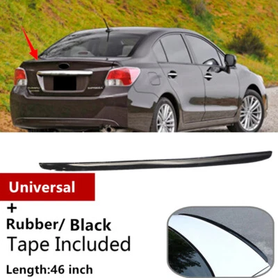 46'' Universal Black Fit For 12-16 Subaru Impreza Sedan Trunk Lip Spoiler Wing Foto 1 de 4