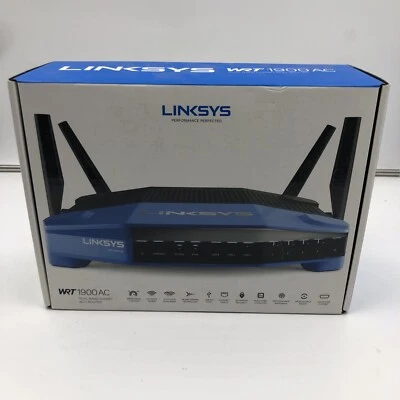 Router inalámbrico Linksys WRT1900AC doble banda + Wi-Fi con puertos Gigabit y USB 3.0 Foto 1 de 4
