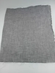 100% Irish Linen Fabric craft sample Grey 60 X 10" EL1401 - Picture 1 of 6