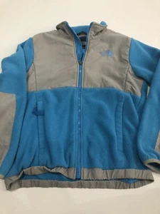 Chaqueta con cremallera completa Denali azul gris azul para niñas talla 10/12 grande - Imagen 1 de 6