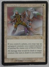 MAGIC THE GATHERING MTG 2000 NEMESIS WHITE SIVVI'S VALOR INSTANT RARE CARD