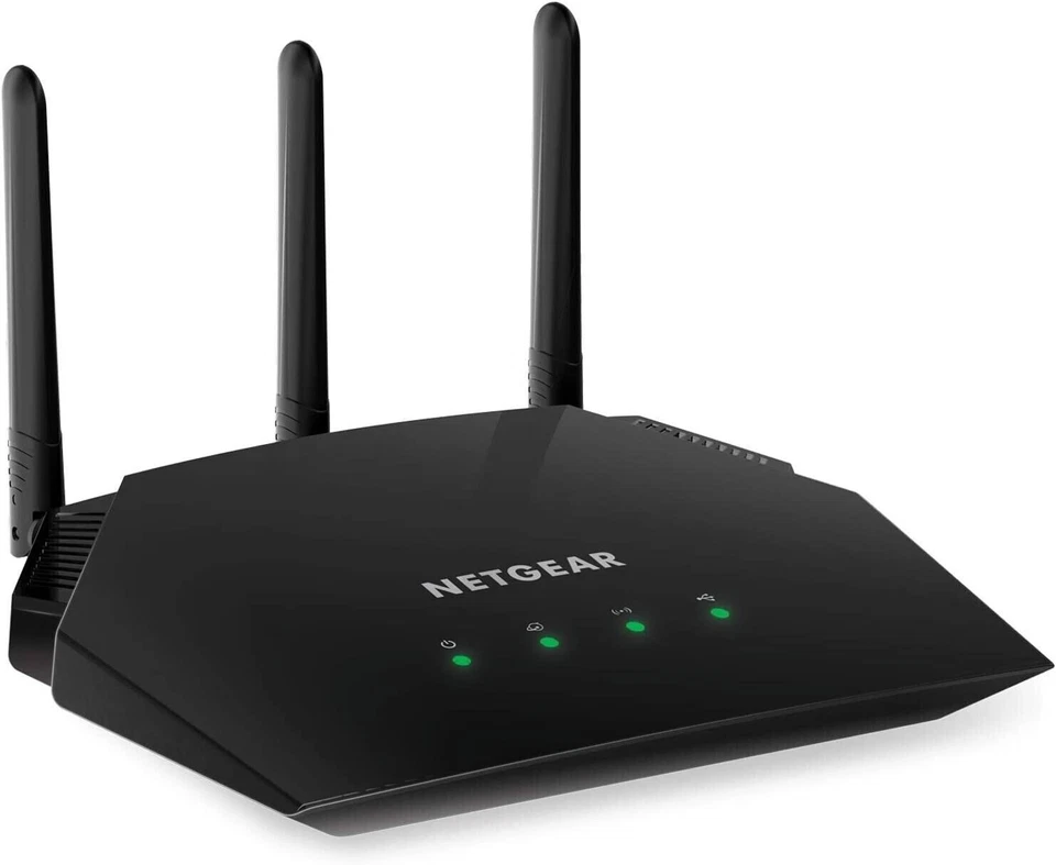 NETGEAR R6330 AC1600 1300 Mbps Dual-Band WiFi Router - Black - Image 1 of 4