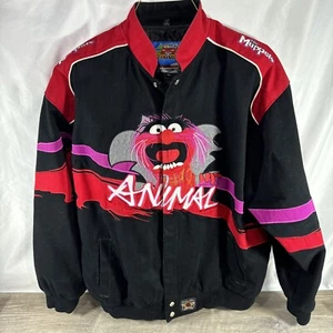 Jeff Hamilton NASCAR Racing Jacket XL 48th Daytona 500 VTG The Muppets Animal - Picture 1 of 14