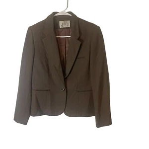 J H Collectibles Vintage 90s Women's Size 12 Brown One Button Blazer - Picture 1 of 11