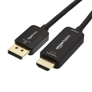 Amazon Basics DisplayPort to HDMI Display Cable for HDTV, Monitor, Projector, 3' - Picture 1 of 1