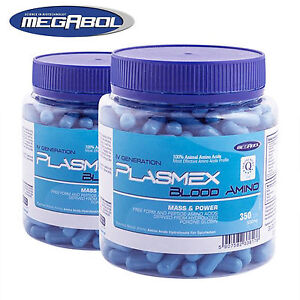 Plasmex 350 Capsules Animal Blood BCAA + Essential Amino Acids Anabolic Booster