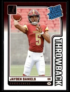 2024 Panini Donruss Rated Rookie Throwback Jayden Daniels Commanders #43 - Picture 1 of 2
