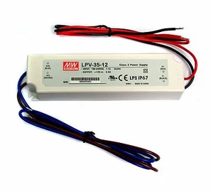 1pc LED Power Supply Constant Voltage CV Driver LPV-35-12 35W 12V 3A IP67 MW - Picture 1 of 3