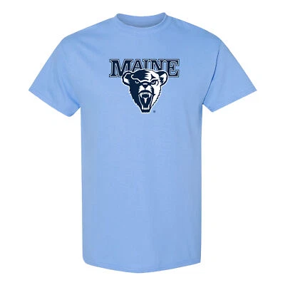 Maine Black Bears Primary Logo T Shirt - Carolina Blue - Image 1 of 4