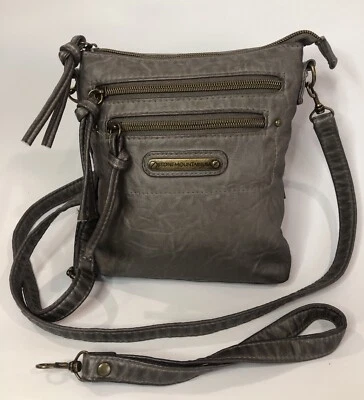 Stone Mountain EE. UU. Taupe Imitación Cuero Bolso sin asas/Bolso Bandolera Cartera 2 correas Opción Foto 1 de 4