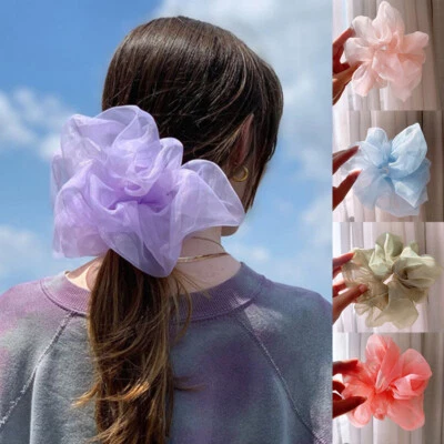 Solid Color Hair Accessories Elastic Hair Rubber Bands Ponytail Holder Hair Tie↗ - Image 1 of 4