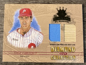 2004 Diamond Kings Cut Collection Steve Carlton Jersey Bat /32 PHILLIES 