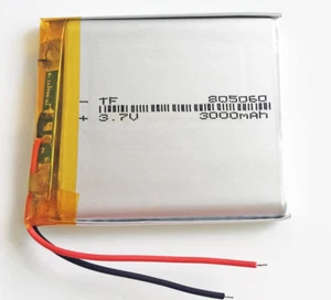 EHAO 805060 3.7V 3000mAh Lipo Rechargeable Battery For GPS PAD Tablet PC Laptop - Picture 1 of 5