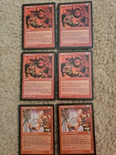 6 Mtg Nm Red 4x Blood Frenzy/ 2x Barbarian Bully