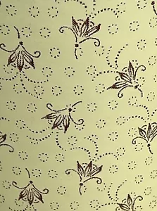 Floral Trunk Liner chest antique vintage old inside interior sticker decal paper - Picture 1 of 5