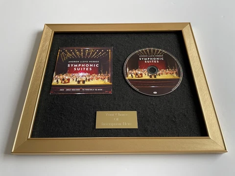🎶💿⭐️SIGNED/AUTOGRAPHED ANDREW LLOYD WEBBER - SYMPHONIC SUITES FRAMED CD🎶💿⭐️ Cover