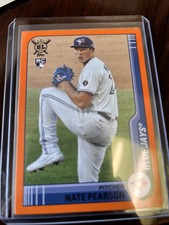 2021 Topps Big League Orange Parallel NATE PEARSON RC BLUE JAYS #9