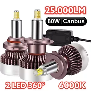 ✅ COPPIA ANABBAGLIANTI LED H7 6000K CANBUS 360° SPECIFICO PER FARI LENTICOLARI - Bild 1 von 9