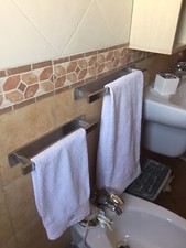 Kit Bagno Porta Asciugamani Bagno Adesivi Porta rotolo Igienica In Acciaio Inox