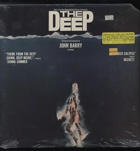 SEALED THE DEEP Original Soundtrack BLUE Vinyl 1977 John Barry Vinyl Record LP - Picture 1 of 8